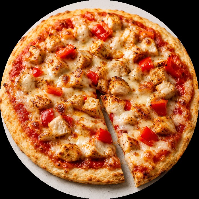 High protein pizza met kwarkbodem